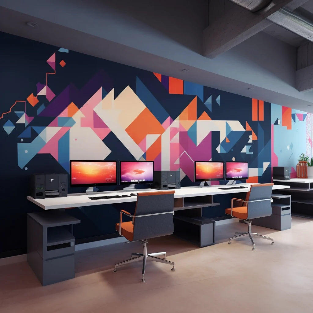 Office Wall Vinyl Installation