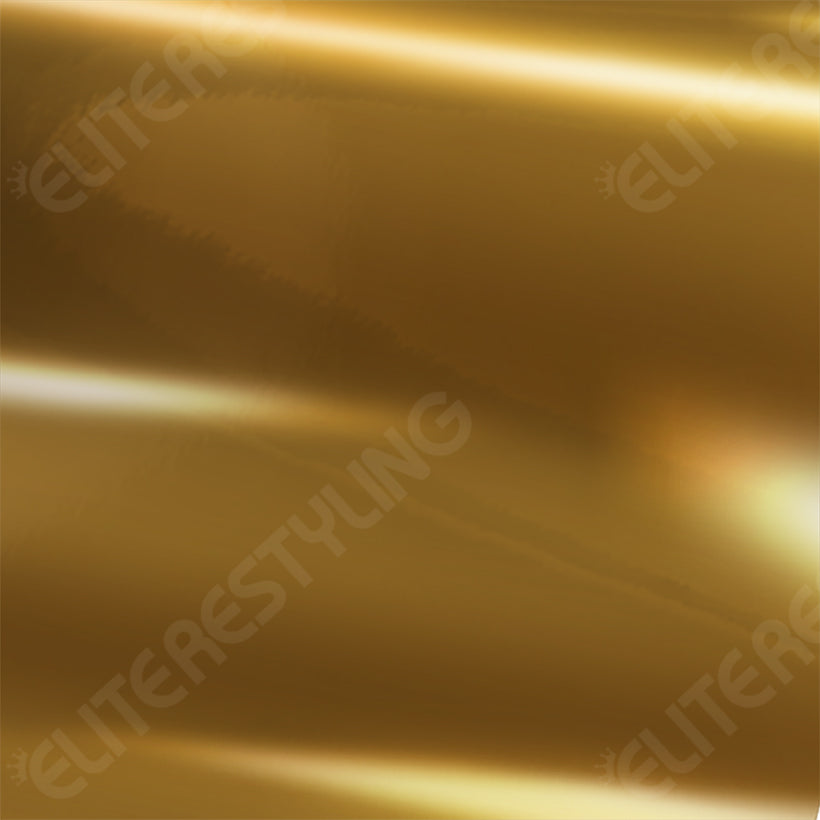 Metro Avery SF100 Gloss Protected Gold Conform Chrome Vinyl Wrap | CWSF100604S-GP