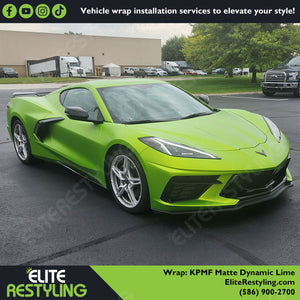 
              KPMF K75500 Metro Matte Dynamic Lime Vinyl Wrap | K75503 finished vehicle wrap photo 4
            